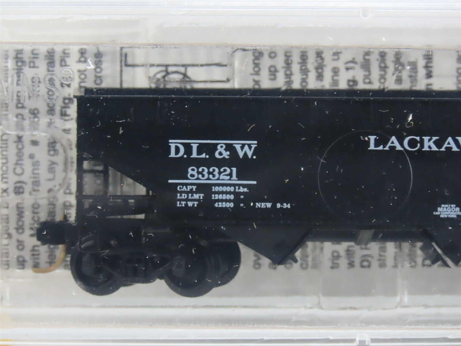 N Scale Micro-Trains MTL 55130 Delaware, Lackawanna & Western 33' Hopper RTR