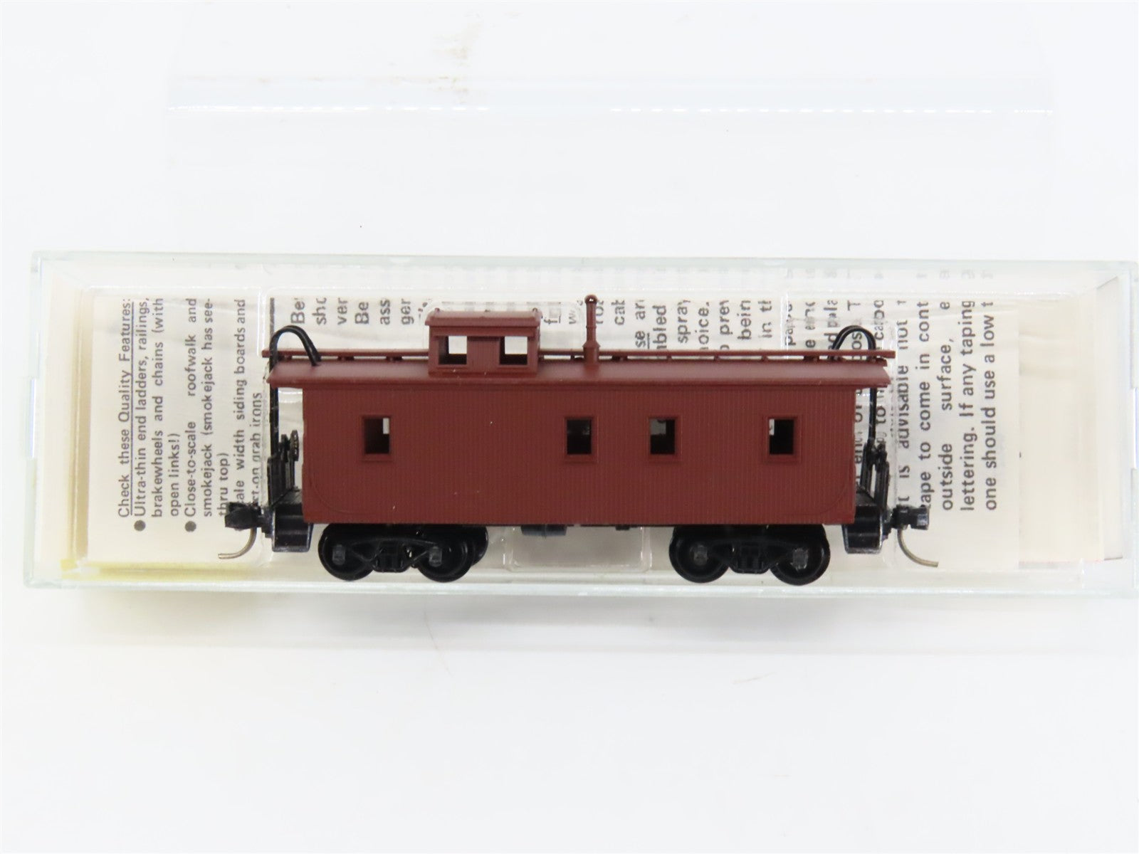 N Scale Micro-Trains MTL 50000 Unlettered 34' Wood Sheathed Caboose RTR