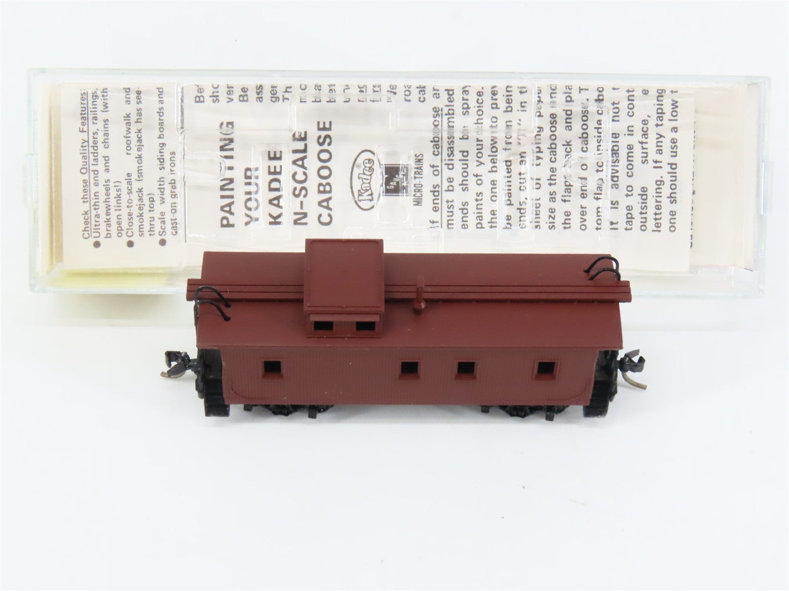 N Scale Micro-Trains MTL 50000 Unlettered 34' Wood Sheathed Caboose RTR