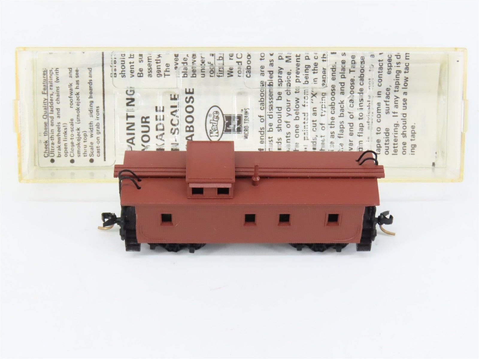 N Scale Micro-Trains MTL 50000 Unlettered 34' Wood Sheathed Caboose RTR