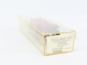N Scale Micro-Trains MTL 50000 Unlettered 34' Wood Sheathed Caboose RTR