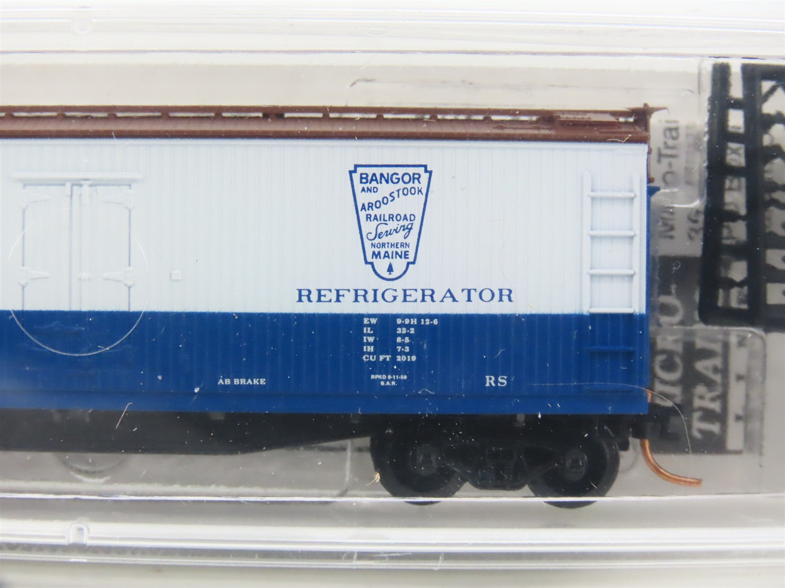 N Scale Micro-Trains MTL 49550 BAR Bangor & Aroostook 40' Reefer 6006 RTR