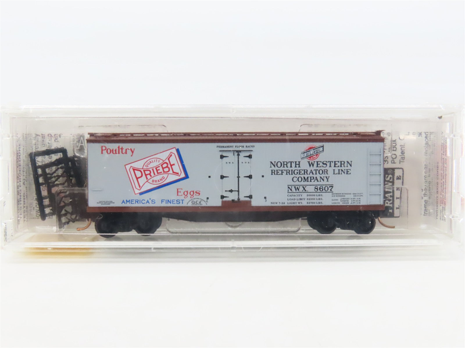 N Scale Micro-Trains MTL 49520 North Western Refrigerator Line 40' Reefer RTR