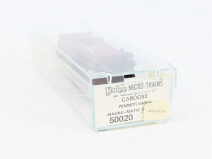 N Scale Micro-Trains MTL 50020 PRR Pennsylvania 34' Wood Sheathed Caboose RTR