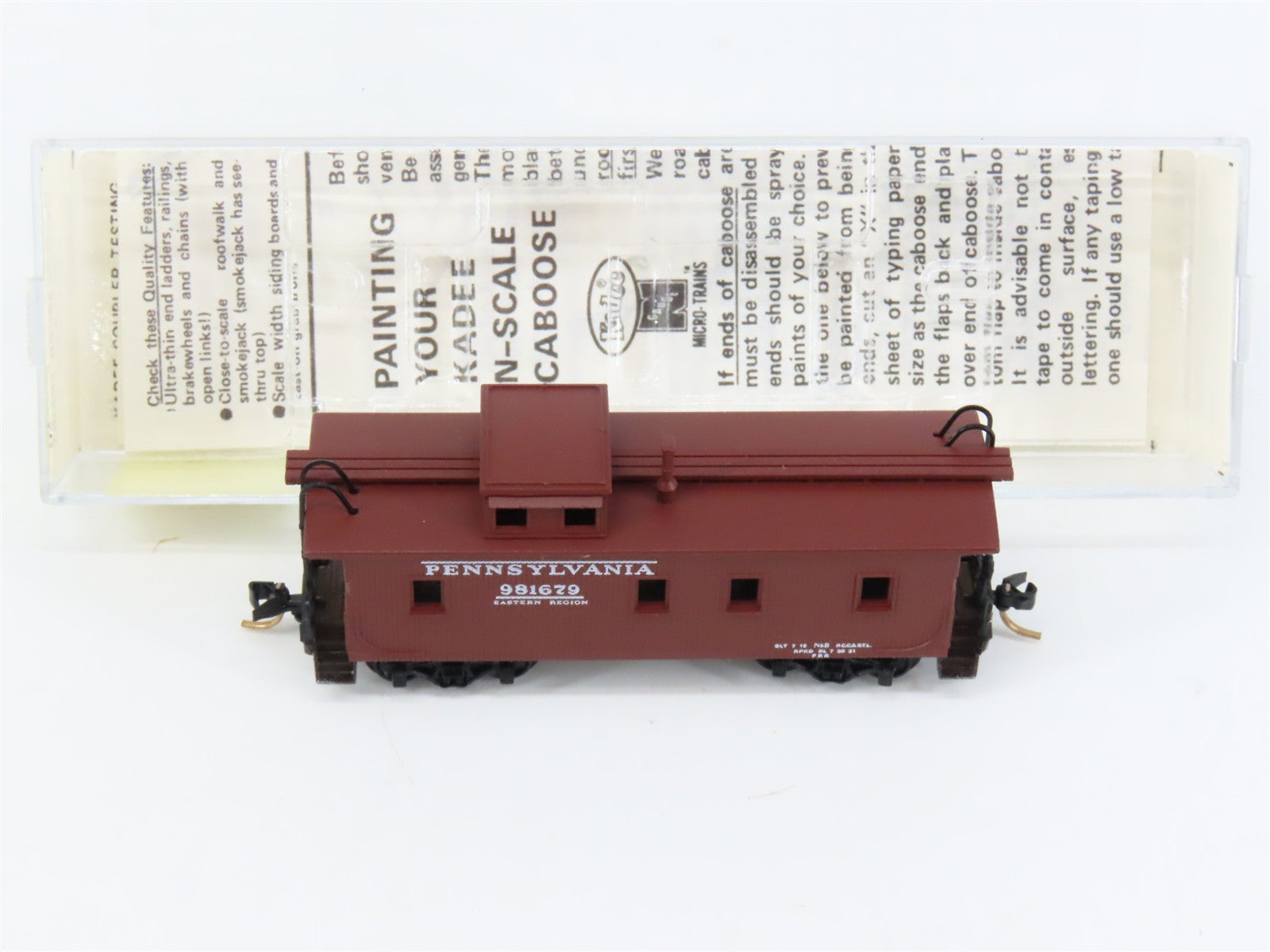 N Scale Micro-Trains MTL 50020 PRR Pennsylvania Wood Sheathed Caboose 981679 RTR