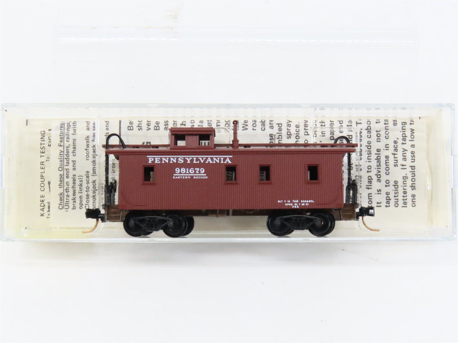 N Scale Micro-Trains MTL 50020 PRR Pennsylvania 34' Wood Sheathed Caboose RTR