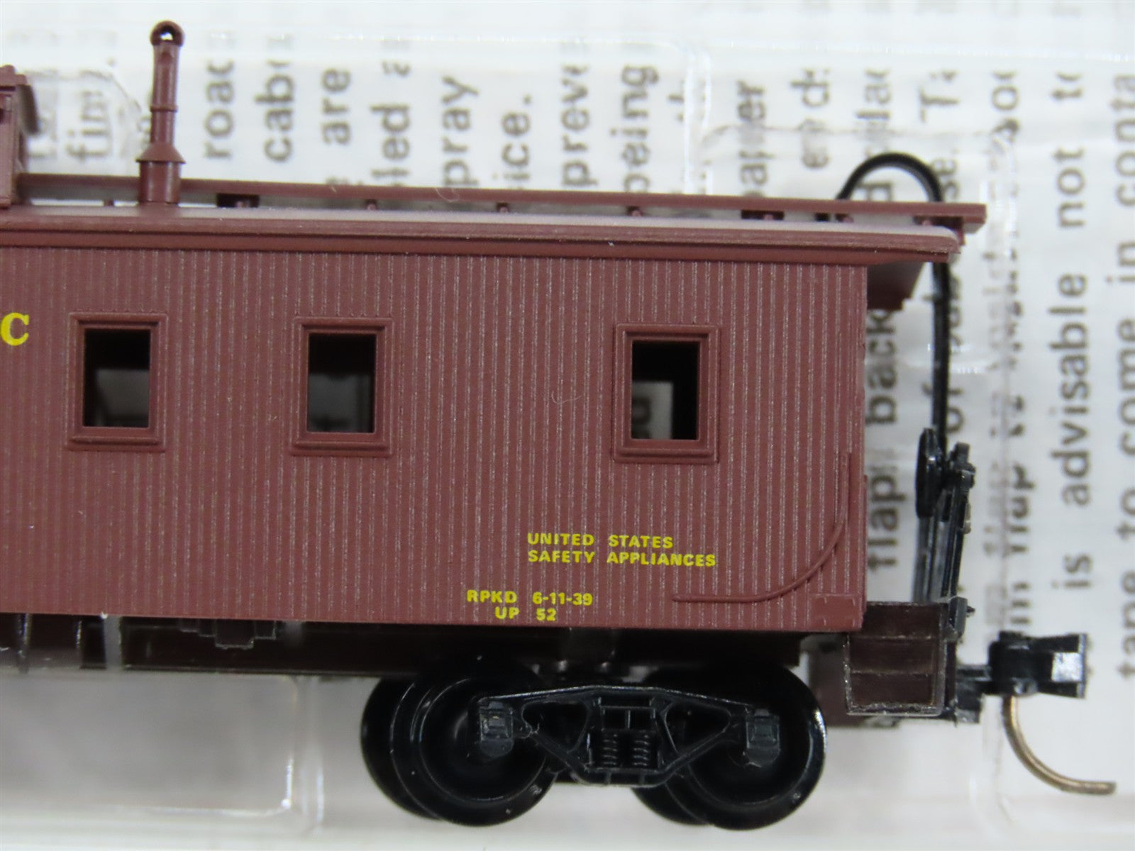 N Scale Micro-Trains MTL 50010 UP Union Pacific 34' Wood-Sheathed Caboose RTR