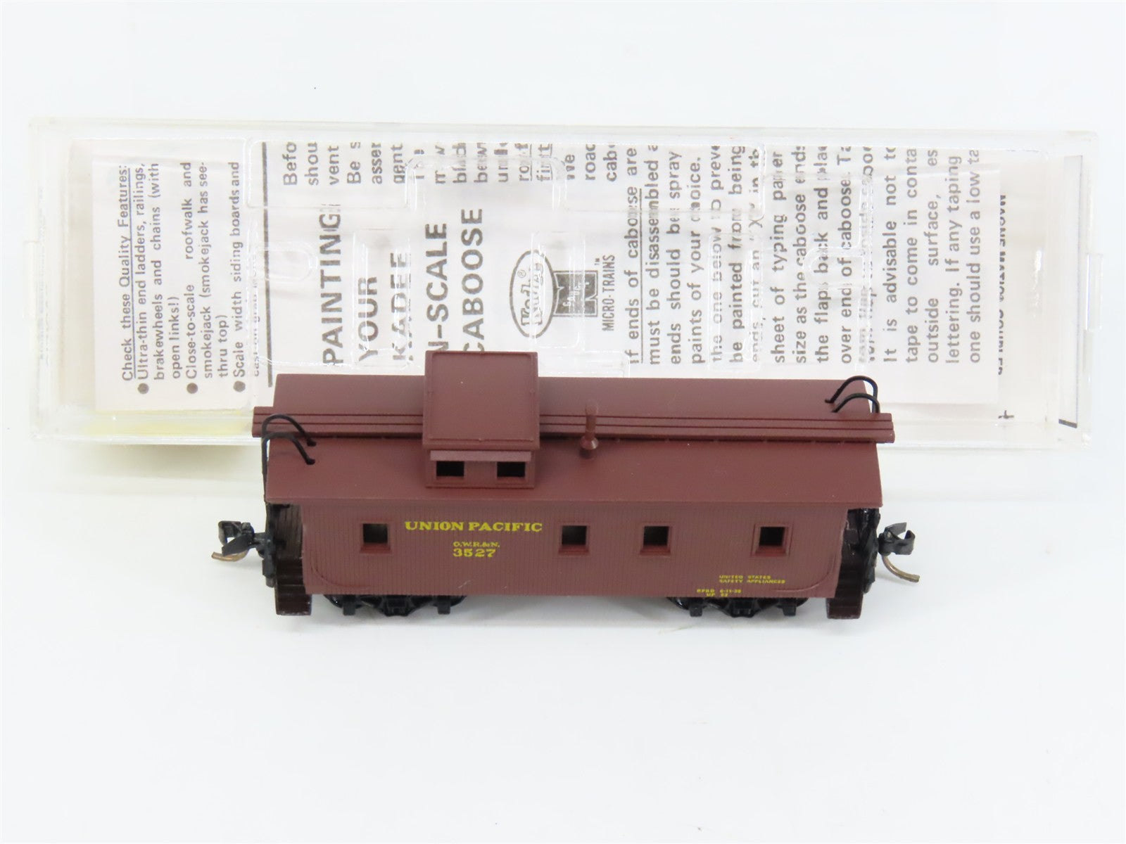 N Scale Micro-Trains MTL 50010 UP Union Pacific 34' Wood-Sheathed Caboose RTR