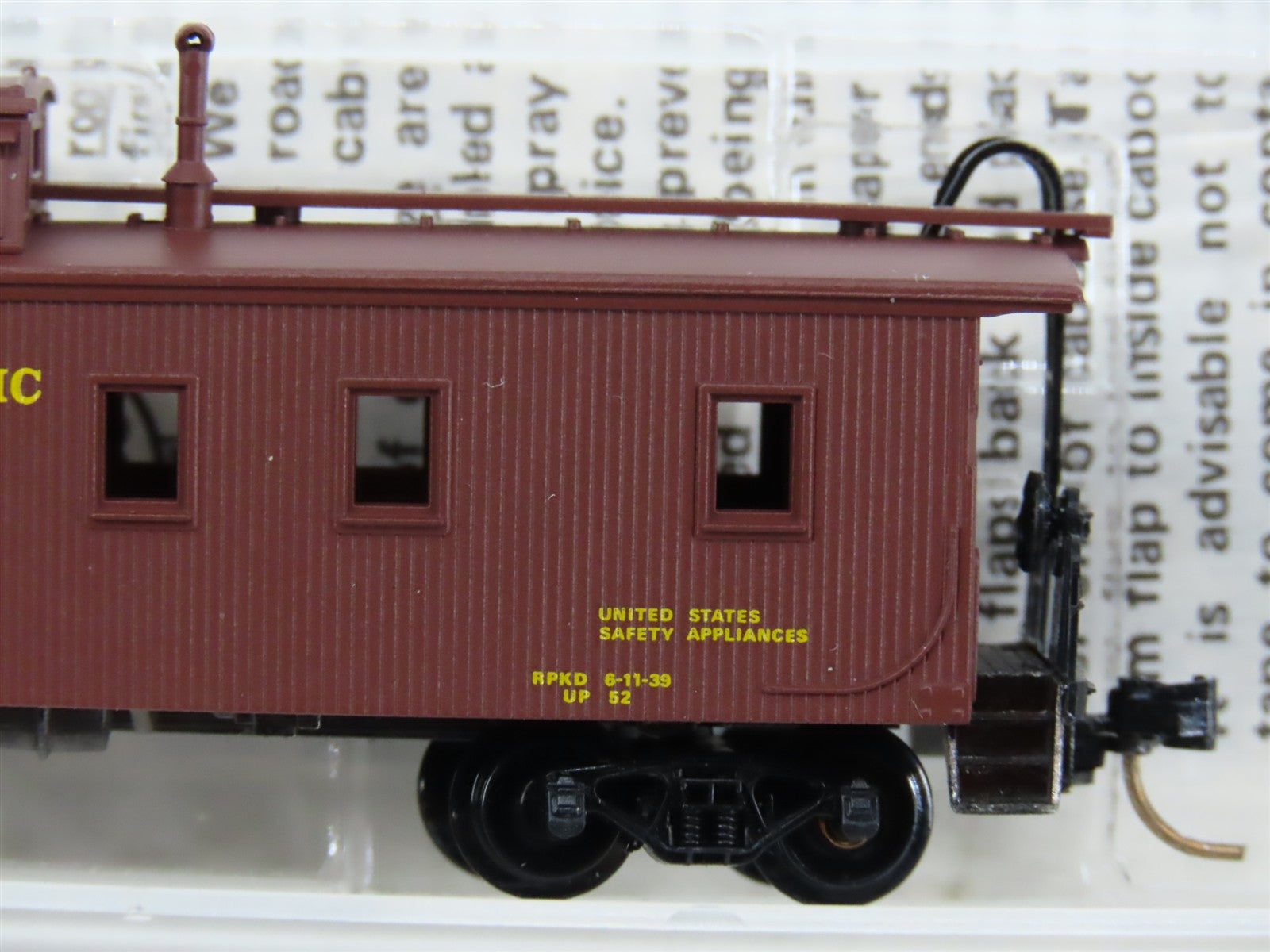 N Scale Micro-Trains MTL 50010 UP Union Pacific 34' Wood-Sheathed Caboose RTR