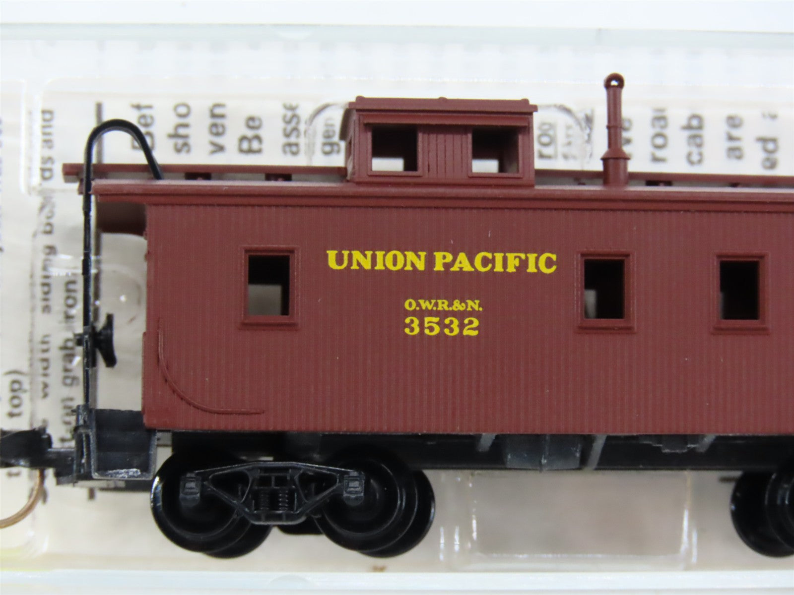 N Scale Micro-Trains MTL 50010 UP Union Pacific 34' Wood-Sheathed Caboose RTR