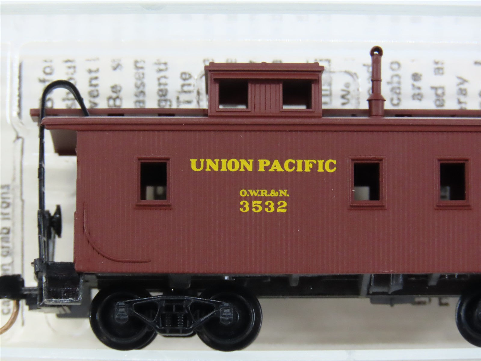 N Scale Micro-Trains MTL 50010 UP Union Pacific 34' Wood-Sheathed Caboose RTR