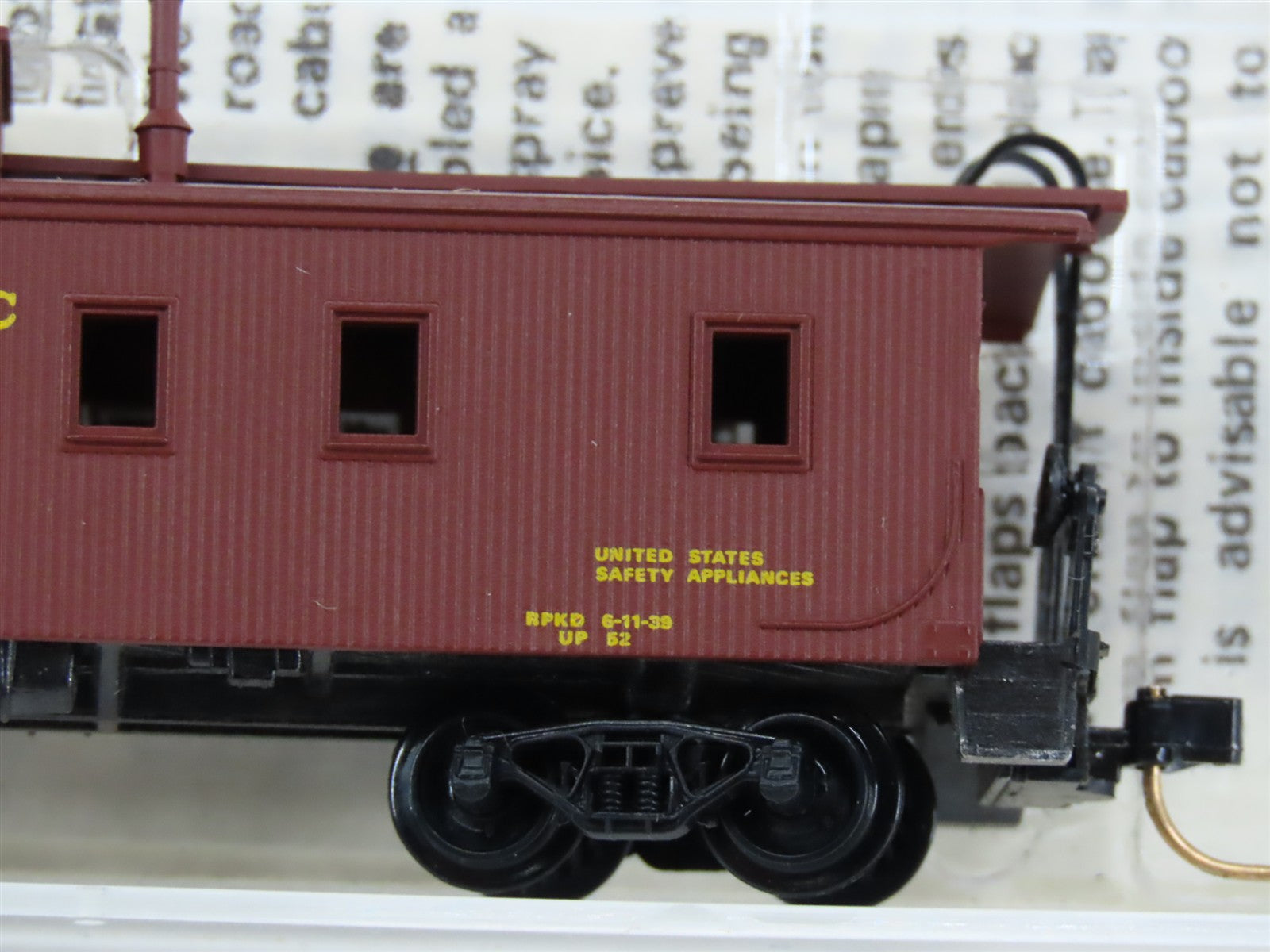 N Scale Micro-Trains MTL 50010 UP Union Pacific 34' Wood Sheathed Caboose RTR