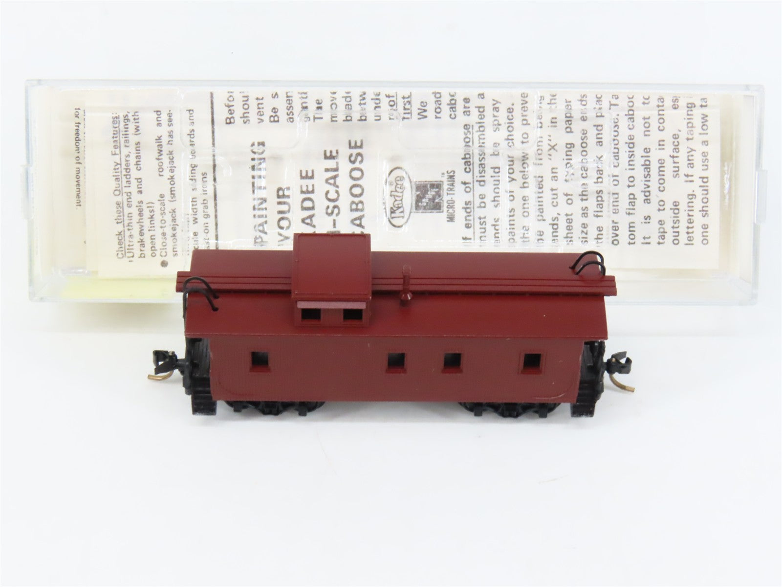 N Scale Micro-Trains MTL 50000 Unlettered 34' Wood-Sheathed Caboose RTR