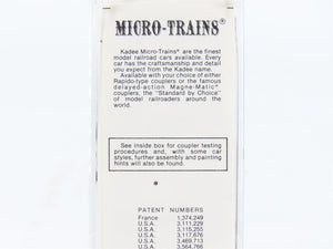 N Scale Micro-Trains MTL 50000 Unlettered 34' Wood-Sheathed Caboose RTR