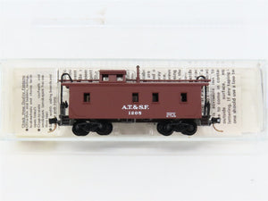 N Scale Micro-Trains MTL 50040 ATSF Santa Fe 34' Wood-Sheathed Caboose 1205 RTR