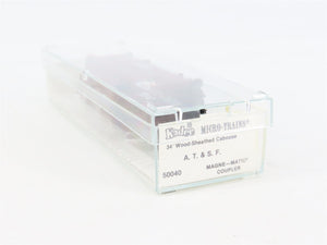 N Scale Micro-Trains MTL 50040 ATSF Santa Fe 34' Wood-Sheathed Caboose 1205 RTR
