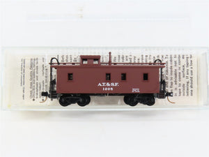 N Scale Micro-Trains MTL 50040 ATSF Santa Fe 34' Wood-Sheathed Caboose 1205 RTR