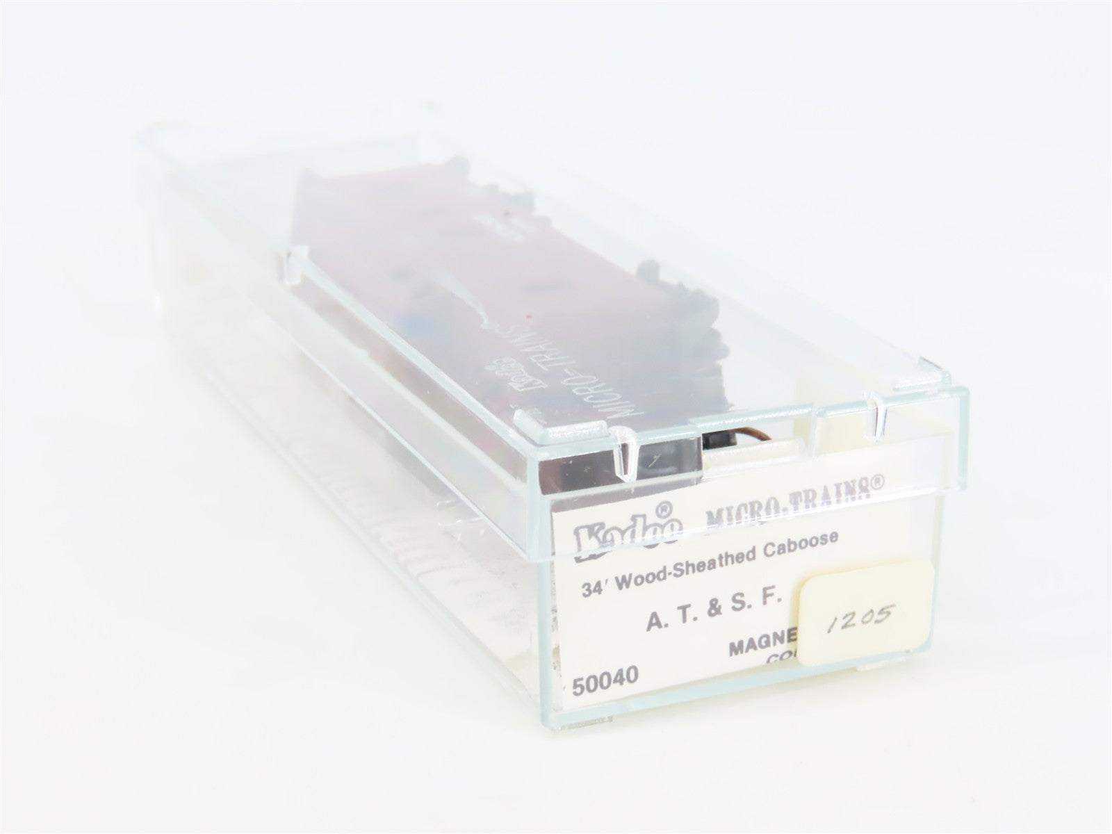 N Scale Micro-Trains MTL 50040 ATSF Santa Fe 34' Wood-Sheathed Caboose 1205 RTR