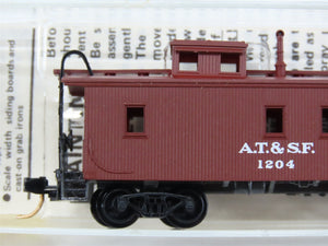 N Scale Micro-Trains MTL 50040 ATSF Santa Fe 34' Wood-Sheathed Caboose 1204 RTR