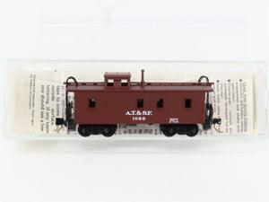 N Scale Micro-Trains MTL 50040 AT&SF Santa Fe 34' Wood-Sheathed Caboose 1089 RTR