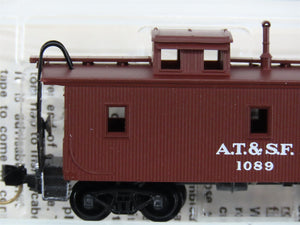 N Scale Micro-Trains MTL 50040 AT&SF Santa Fe 34' Wood-Sheathed Caboose 1089 RTR