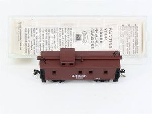 N Scale Micro-Trains MTL 50040 AT&SF Santa Fe 34' Wood-Sheathed Caboose 1089 RTR