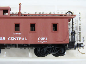 N Scale Micro-Trains MTL 50030 IC Illinois Central 34' Wood-Sheathed Caboose RTR