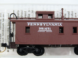 N Scale Micro-Trains MTL 50020 PRR Pennsylvania 34' Wood-Sheathed Caboose RTR