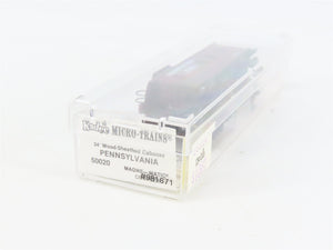 N Scale Micro-Trains MTL 50020 PRR Pennsylvania 34' Wood-Sheathed Caboose RTR
