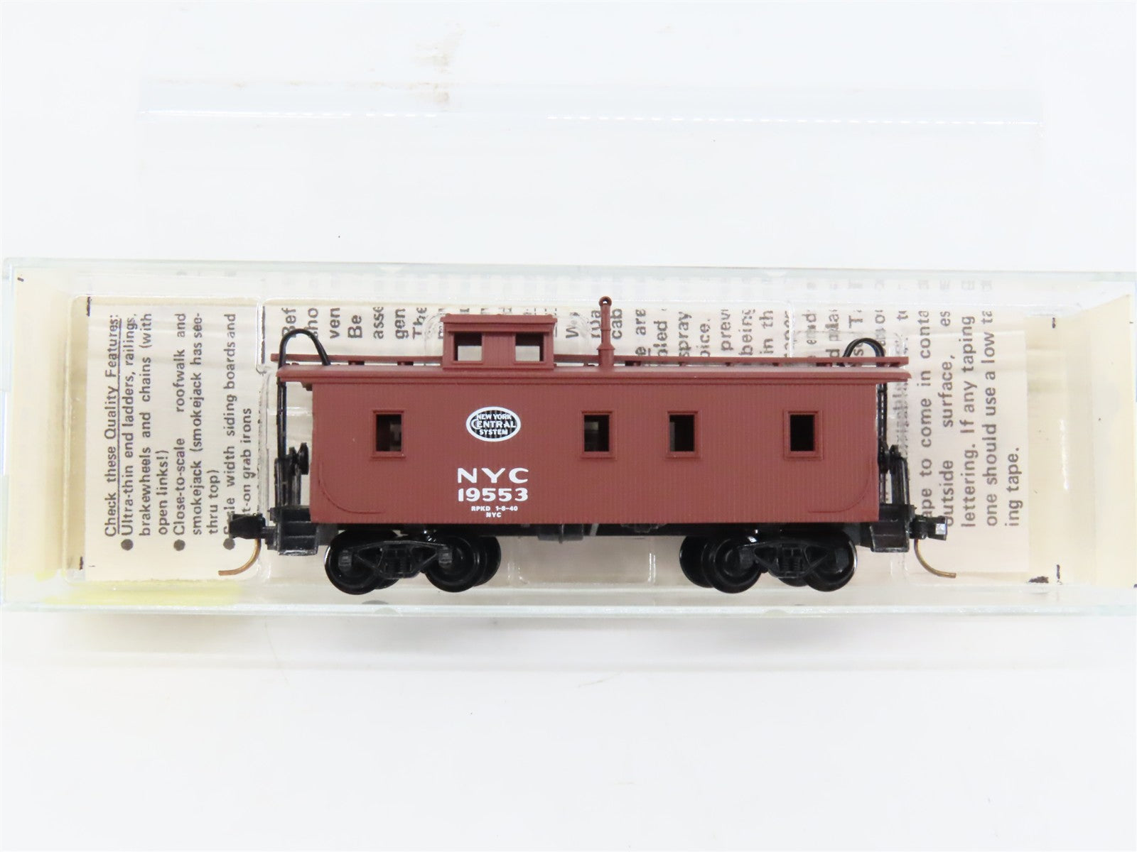 N Scale Micro-Trains MTL 50060 New York Central 34' Wood Sheathed Caboose RTR
