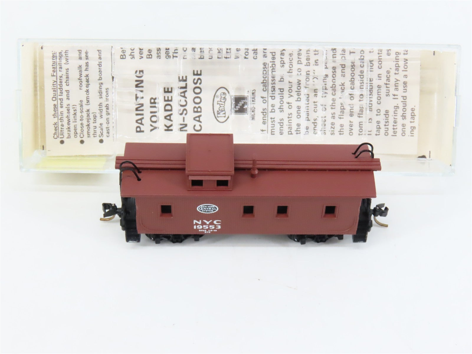 N Scale Micro-Trains MTL 50060 New York Central 34' Wood Sheathed Caboose RTR