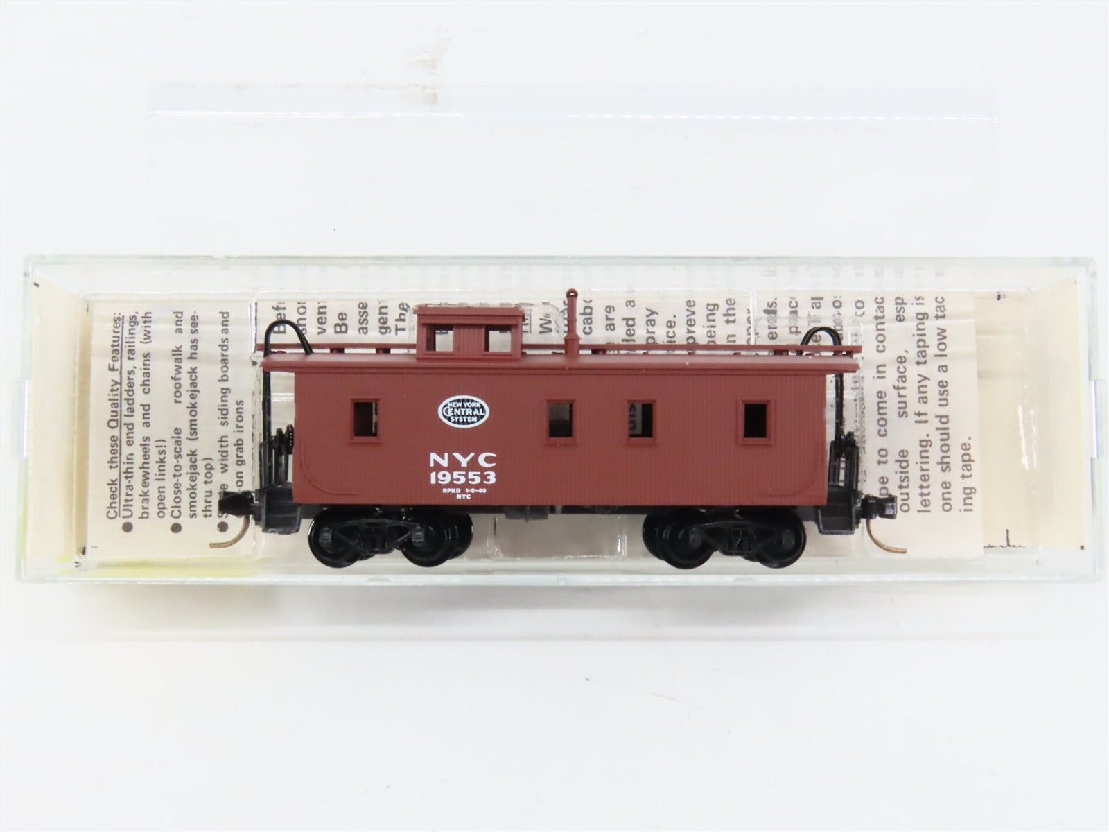 N Scale Micro-Trains MTL 50060 New York Central 34' Wood Sheathed Caboose RTR