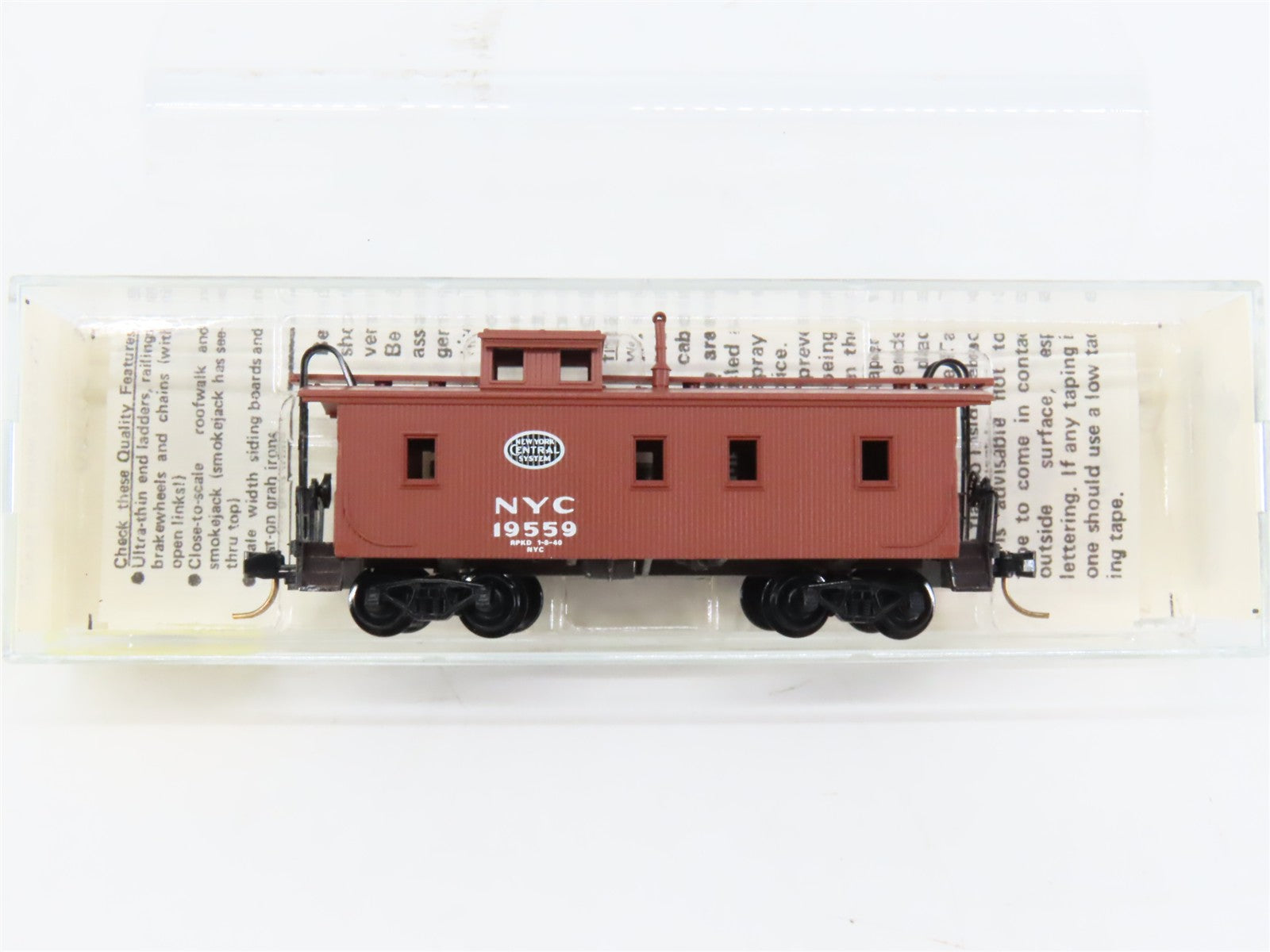 N Scale Micro-Trains MTL 50060 New York Central 34' Wood Sheathed Caboose RTR