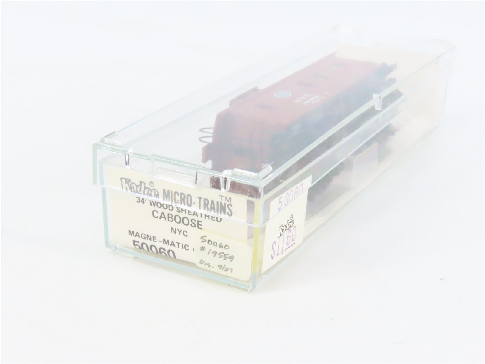 N Scale Micro-Trains MTL 50060 New York Central 34' Wood Sheathed Caboose RTR