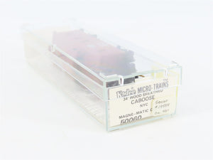 N Scale Micro-Trains MTL 50060 New York Central 34' Wood Sheathed Caboose RTR