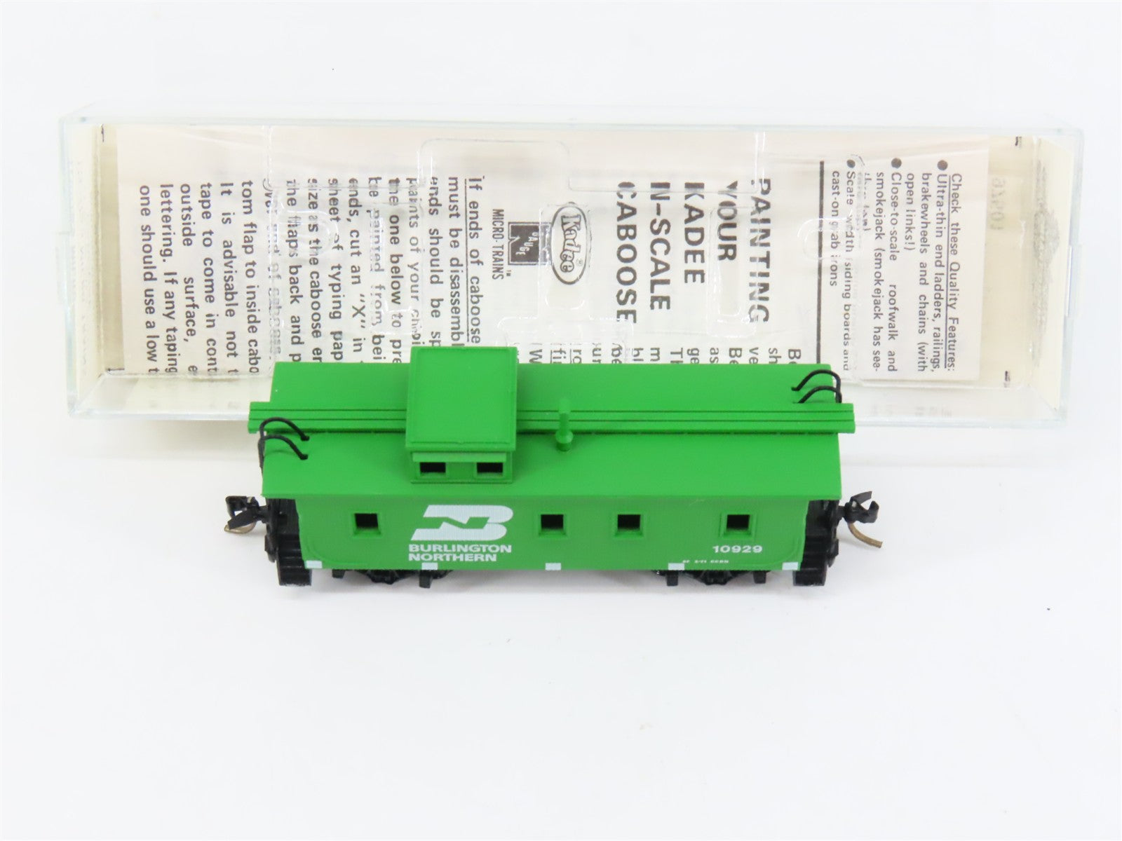 N Scale Micro-Trains MTL 50050 Burlington Northern 34' Wood-Sheathed Caboose RTR