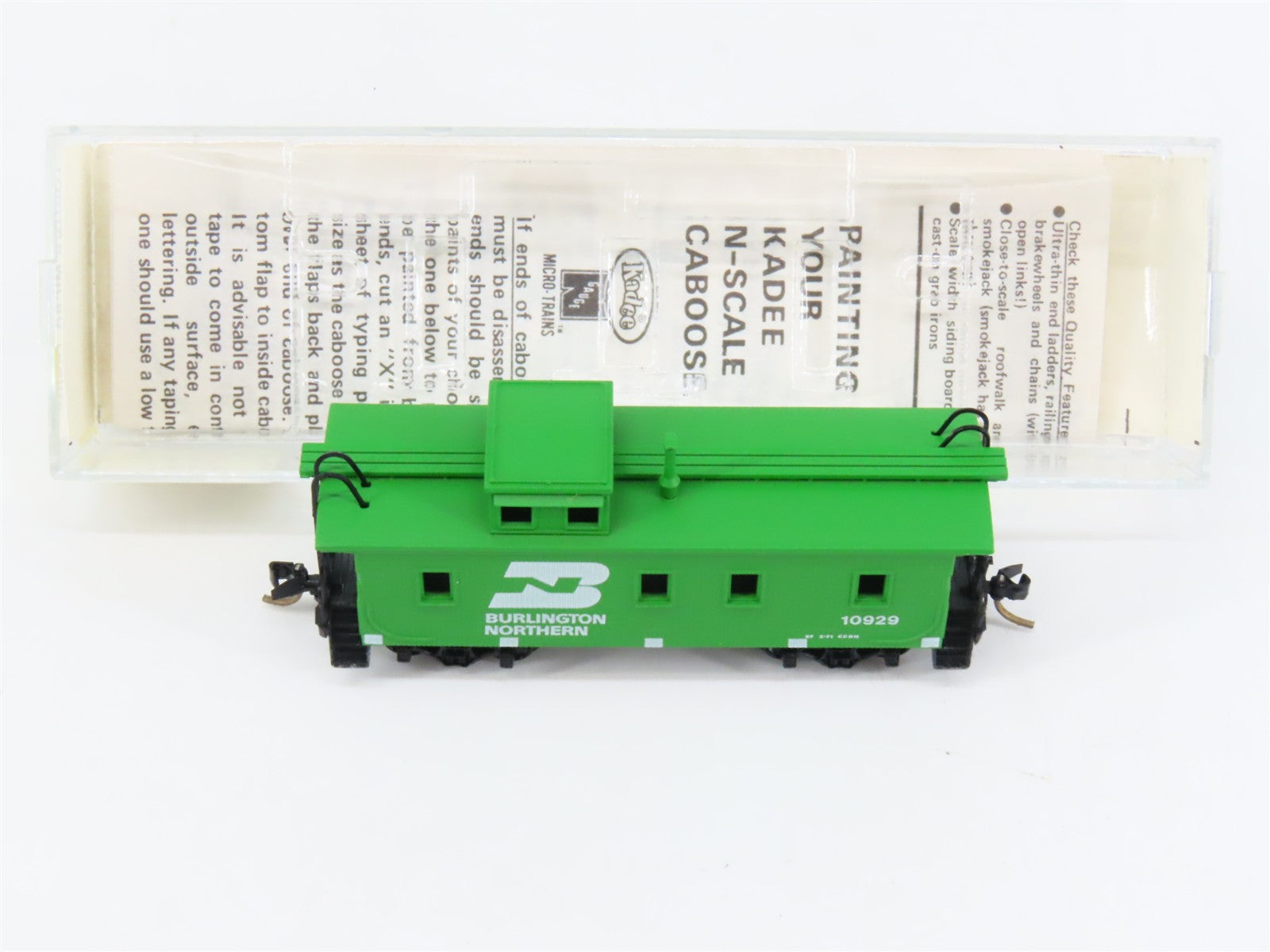 N Scale Micro-Trains MTL 50050 Burlington Northern 34' Wood-Sheathed Caboose RTR
