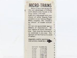 N Scale Micro-Trains MTL 50050 Burlington Northern 34' Wood-Sheathed Caboose RTR