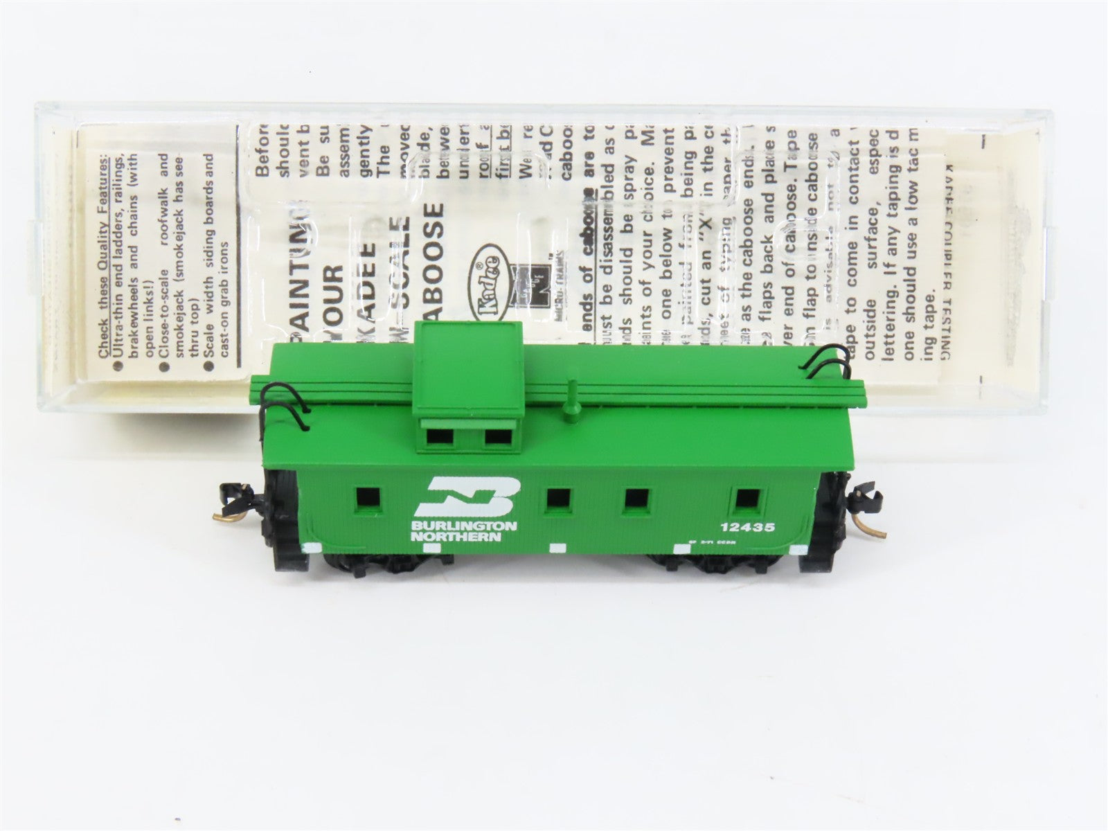N Scale Micro-Trains MTL 50050 Burlington Northern 34' Wood-Sheathed Caboose RTR