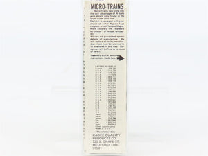 N Scale Micro-Trains MTL 50050 Burlington Northern 34' Wood-Sheathed Caboose RTR