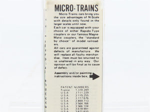 N Scale Micro-Trains MTL 50050 Burlington Northern 34' Wood-Sheathed Caboose RTR