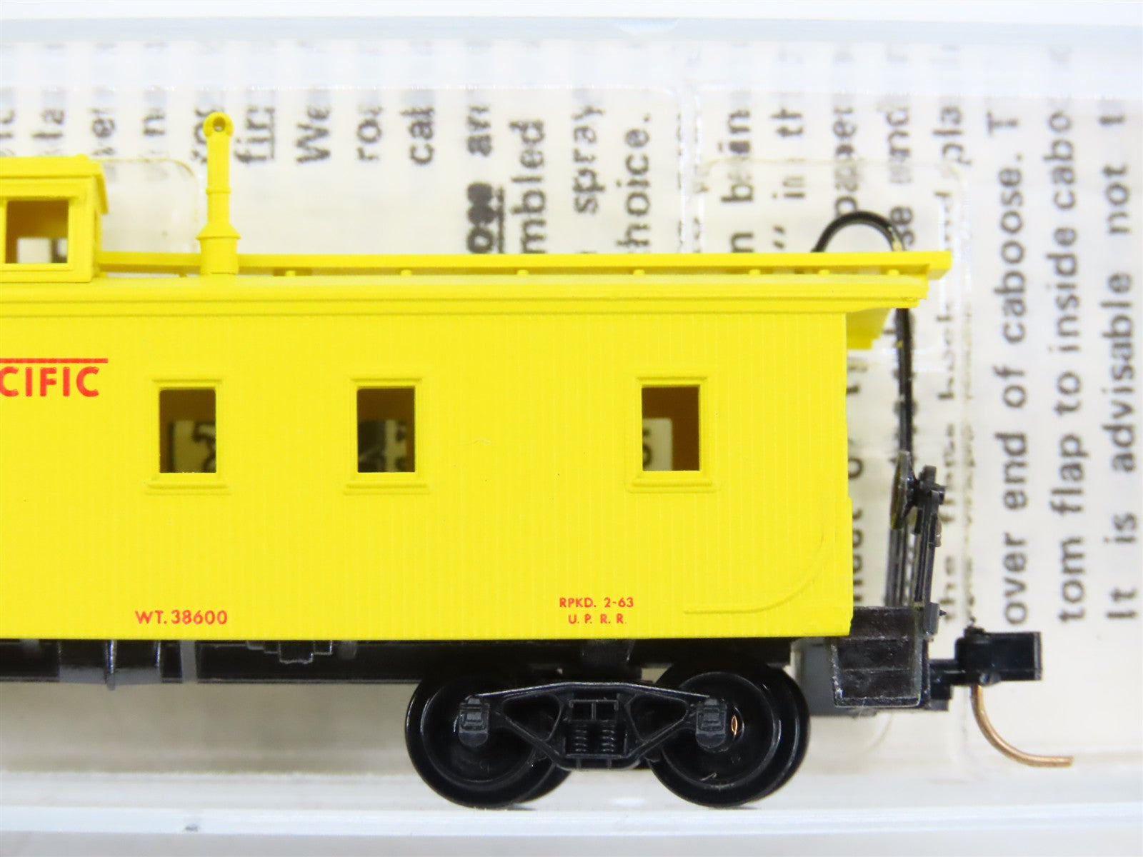 N Scale Micro-Trains MTL 50100 UP Union Pacific 34' Wood-Sheathed Caboose RTR