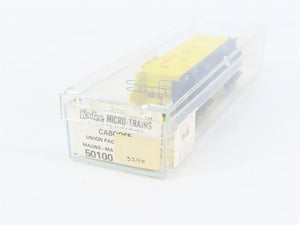 N Scale Micro-Trains MTL 50100 UP Union Pacific 34' Wood-Sheathed Caboose RTR