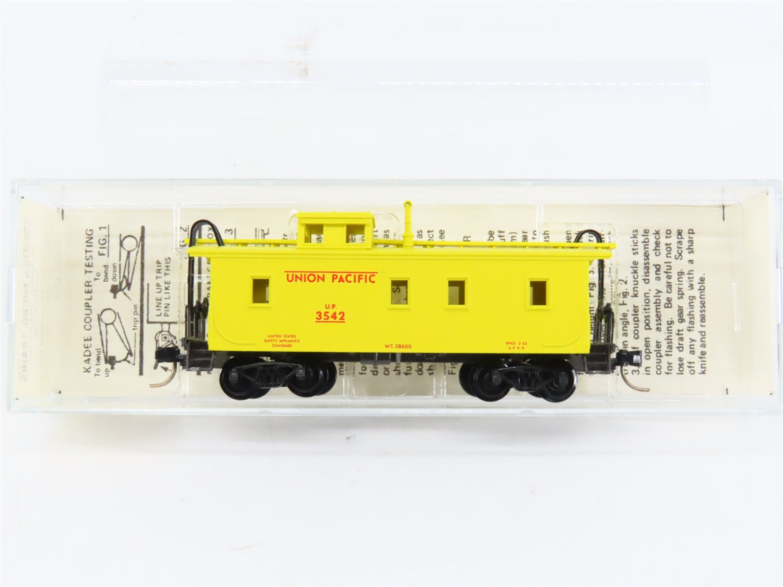 N Scale Micro-Trains MTL 50100 UP Union Pacific 34' Wood Sheathed Caboose RTR