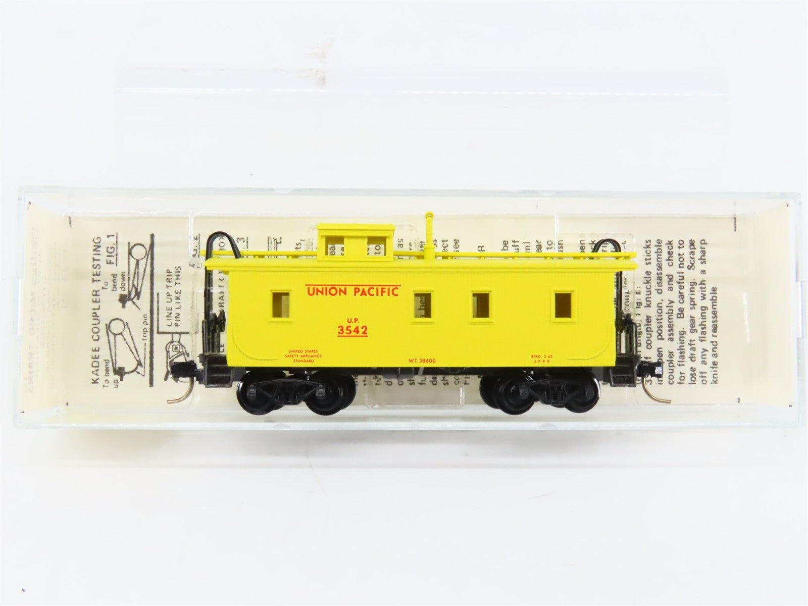 N Scale Micro-Trains MTL 50100 UP Union Pacific 34' Wood Sheathed Caboose RTR