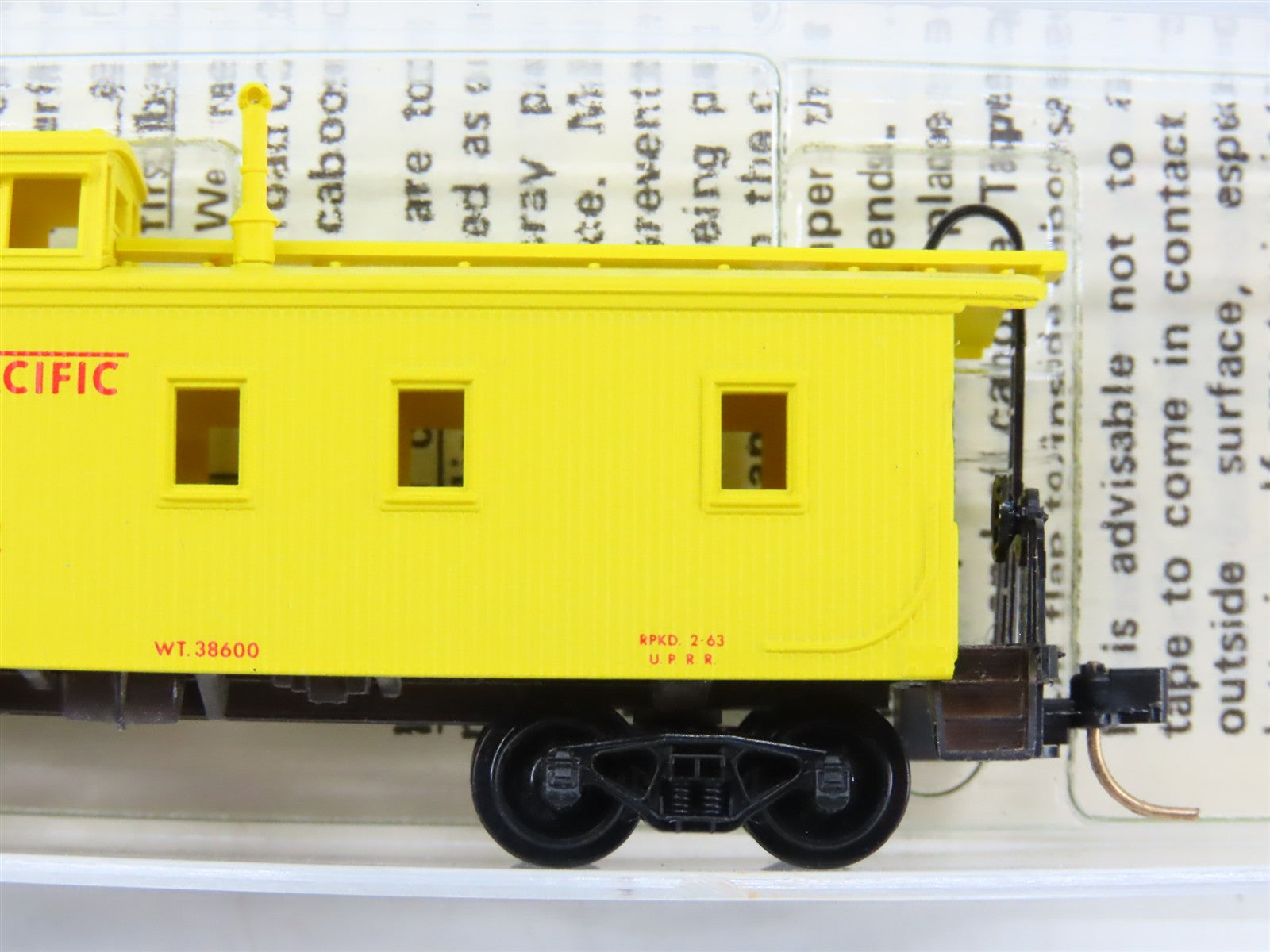 N Scale Micro-Trains MTL 50100 UP Union Pacific 34' Wood Sheathed Caboose RTR