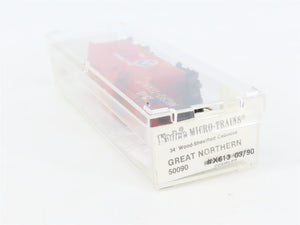 N Scale Micro-Trains MTL 50090 GN Great Northern 34' Wood-Sheathed Caboose RTR