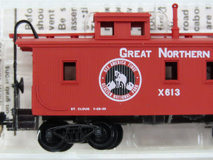 N Scale Micro-Trains MTL 50090 Great Northern 34' Wood-Sheathed Caboose X613 RTR