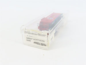 N Scale Micro-Trains MTL 50090 Great Northern 34' Wood-Sheathed Caboose X613 RTR