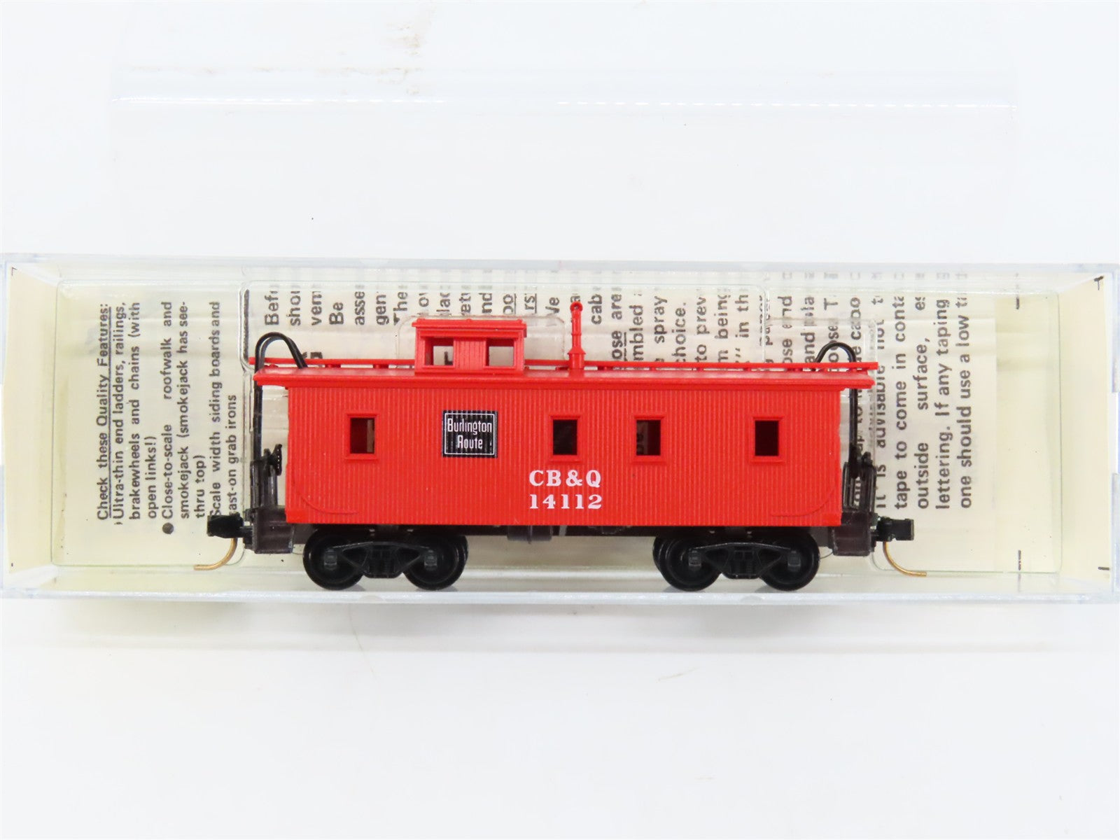 N Scale Micro-Trains MTL 50080 Chicago, Burlington & Quincy 34' Caboose RTR